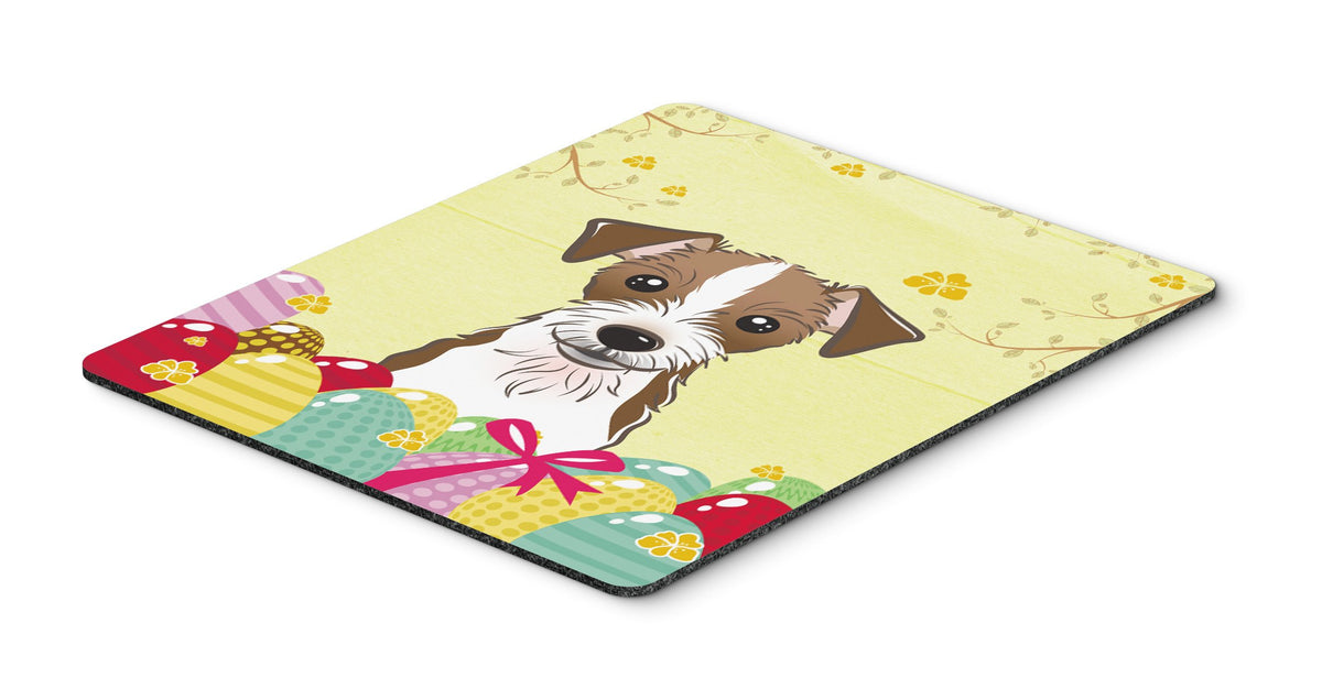 Caroline's Treasures BB1884MP Jack Russell Terrier Easter Egg Hunt Mouse Pad, Hot Pad or Trivet for Home Office Gaming Working Computers Laptop Mouse
