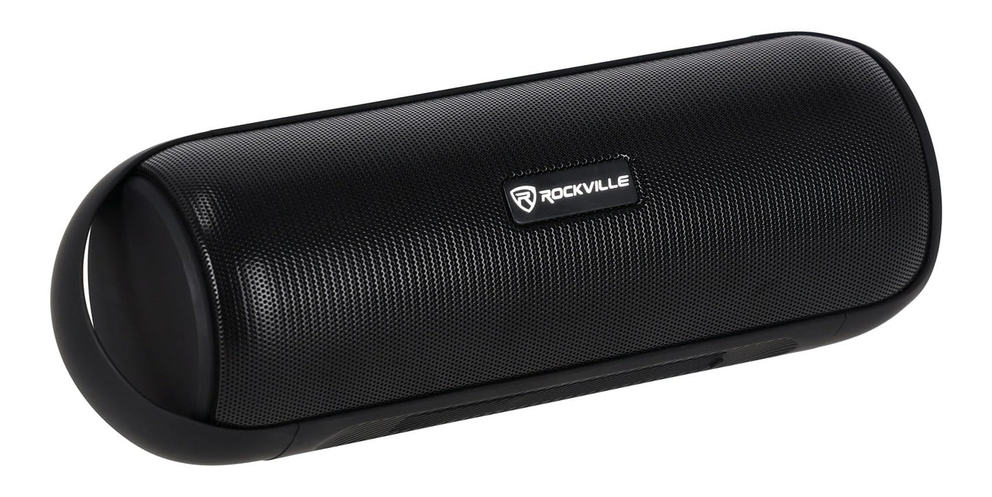 Rockville RPB25 40W Peak/15W RMS Portable Bluetooth Speaker, TWS Stereo Pairing, USB/SD/Aux/FM, Micro USB Charging, Water-Resistant, for Outdoor