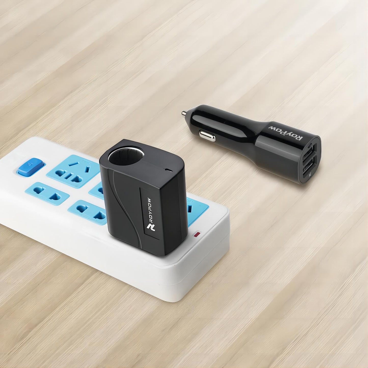 RoyPow AC to DC Converter 24W 2A – 110V/120V to 12V Power Supply Adapter with Car Cigarette Lighter Socket (Not for Pump/Inflator)