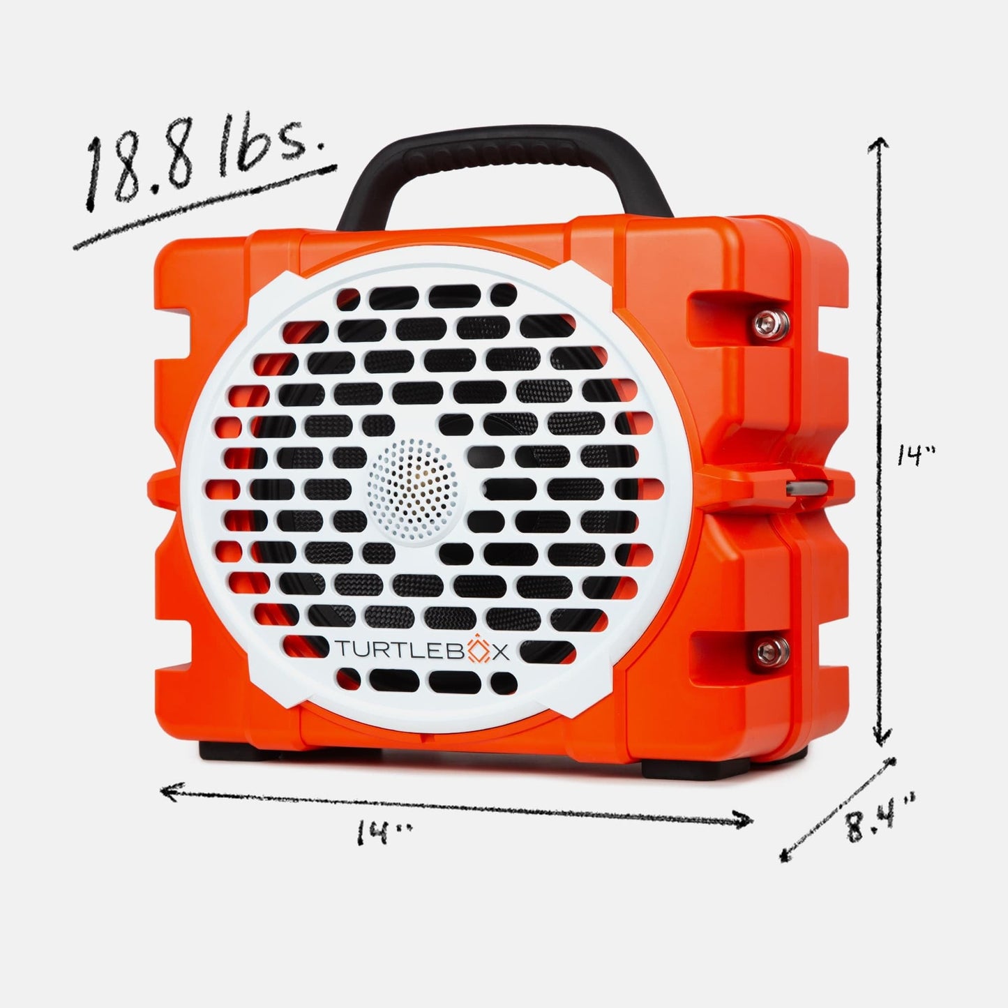Turtlebox Grande: Loud! Outdoor Portable Bluetooth 5.4 Speaker | Rugged, Waterproof, Ultra-Portable | Plays to 126db, Deep Bass, Shockproof, Unlimited