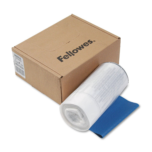 Fellowes 36053 Shredder Bags, 9 Gal, F/99CI,90S, 15-Inch x14-Inch x30-Inch, 100/CT,CL