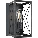 Progress Lighting 1-Light Farmhouse Wall Sconce Light Cerused Black Oak, Briarwood Collection, Indoor, P710012-031, Textured Black
