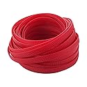 Othmro 32.8ft Length Expandable PET Flexible Braided Cable Sleeves 0.39in Width Wire Loom Sleeving and Organizers Flexible Wire Mesh Sleeves for TV