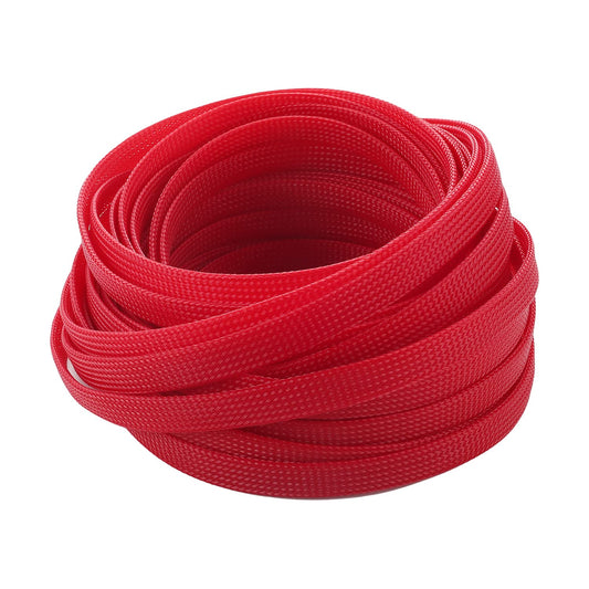 Othmro 32.8ft Length Expandable PET Flexible Braided Cable Sleeves 0.39in Width Wire Loom Sleeving and Organizers Flexible Wire Mesh Sleeves for TV