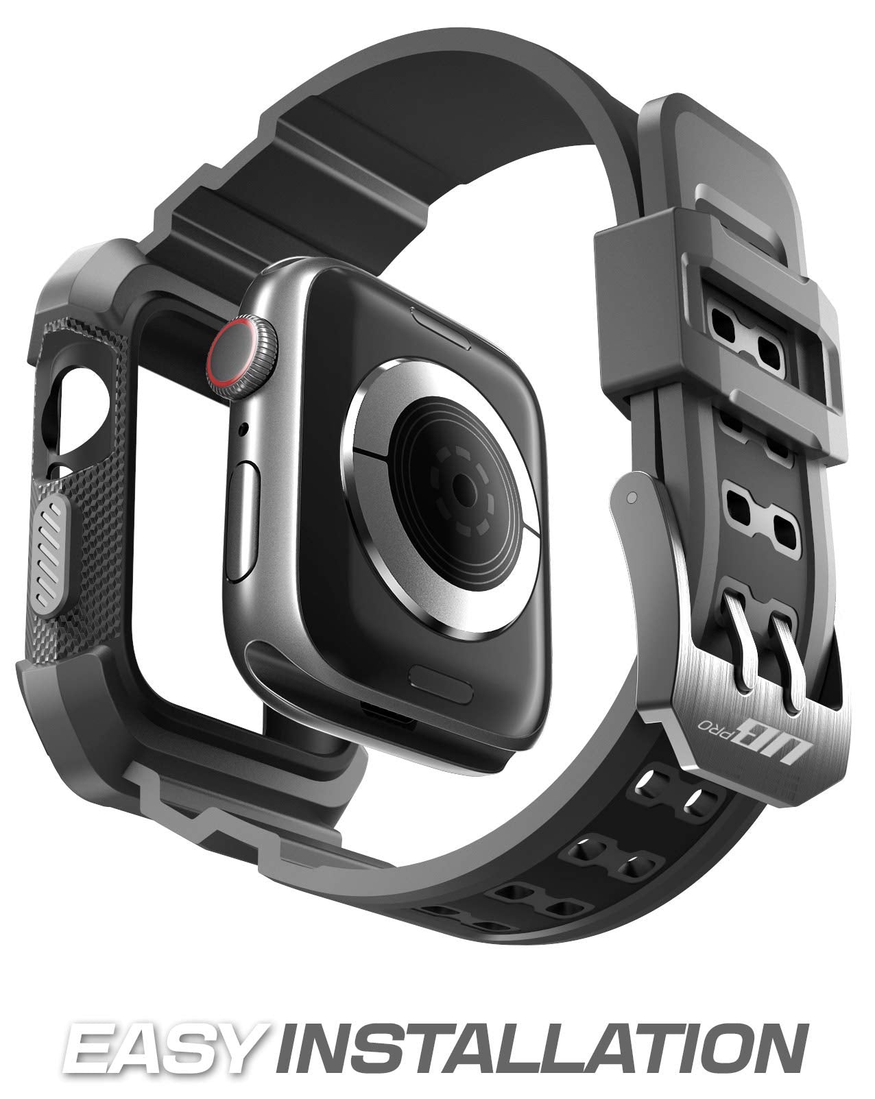SUPCASE [Unicorn Beetle Pro] Designed for Apple Watch Series 7/6/SE/5/4 [45/44mm], Rugged Protective Case with Strap Bands (RoseGold)