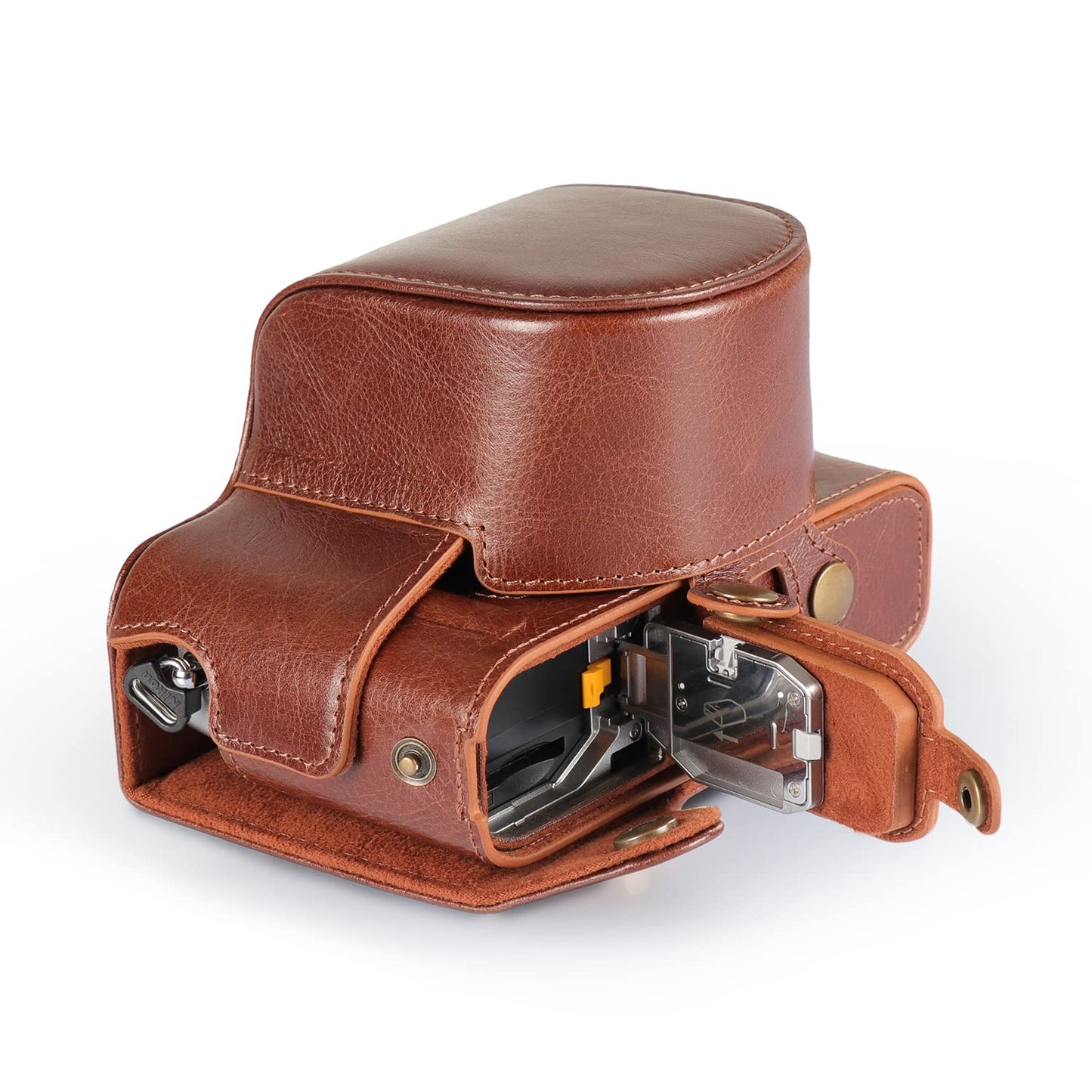 MegaGear MG2010 Ever Ready Genuine Leather Camera Case Compatible with Nikon Z fc (Brown)