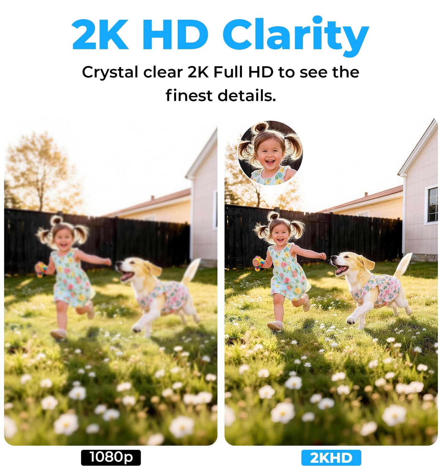 2K Light Bulb Camera Outdoor, 5G&2.4GHz Cameras for Home Security, 360° PTZ Wireless Lightbulb Socket Security Cam with Color Night Vision, 2 Way