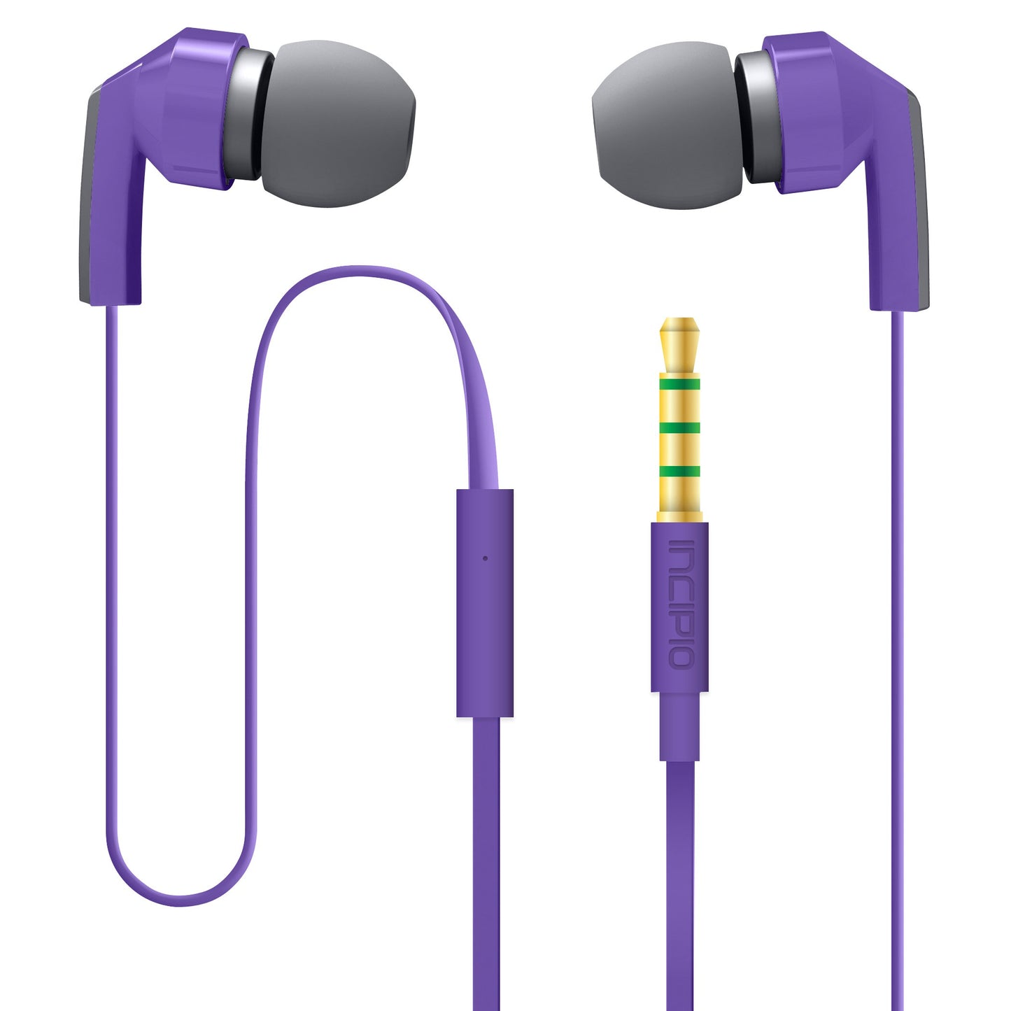 Incipio NX-305 F80 Hi Fi Stereo Earbuds - Purple/Gray
