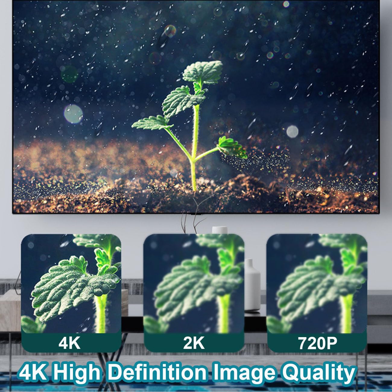 DisplayPort to HDMI Cable, Uni-Directional 4K DP to HDMI Cable 6 Feet, 4K@30Hz, 1080P Full HD, Male to Male Compatible for Computer, NVIDIA, AMD