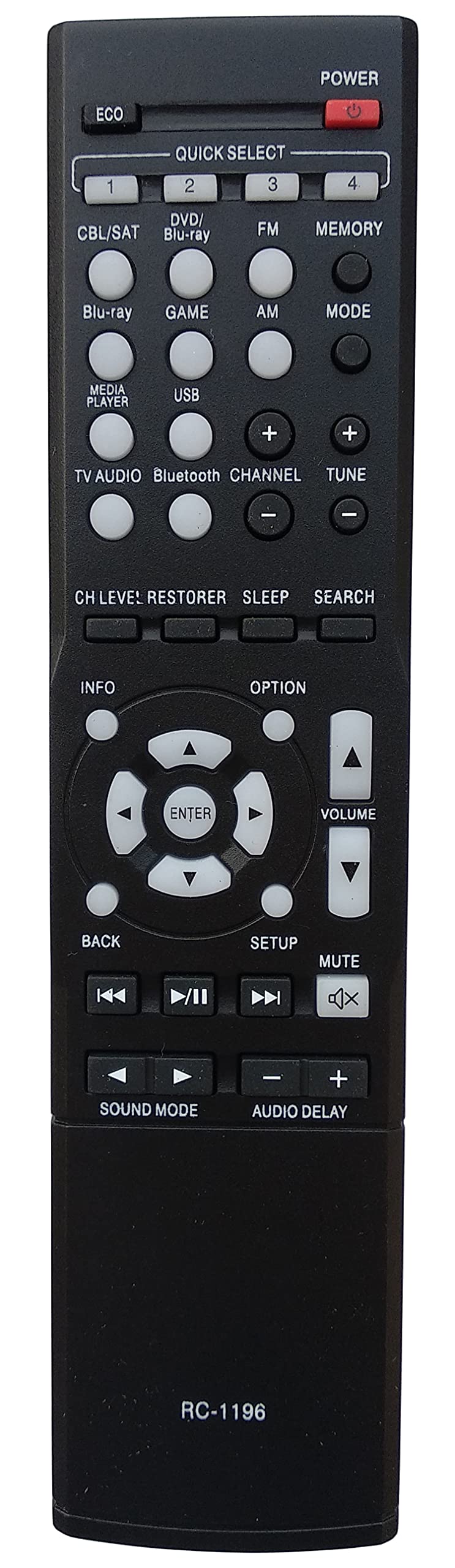 Universal Remote Compatible for DENON RC-1196 RC1196 AVR-S500BT AVR-S510BT AVR-X520BT Audio/Video Receiver Remote Control
