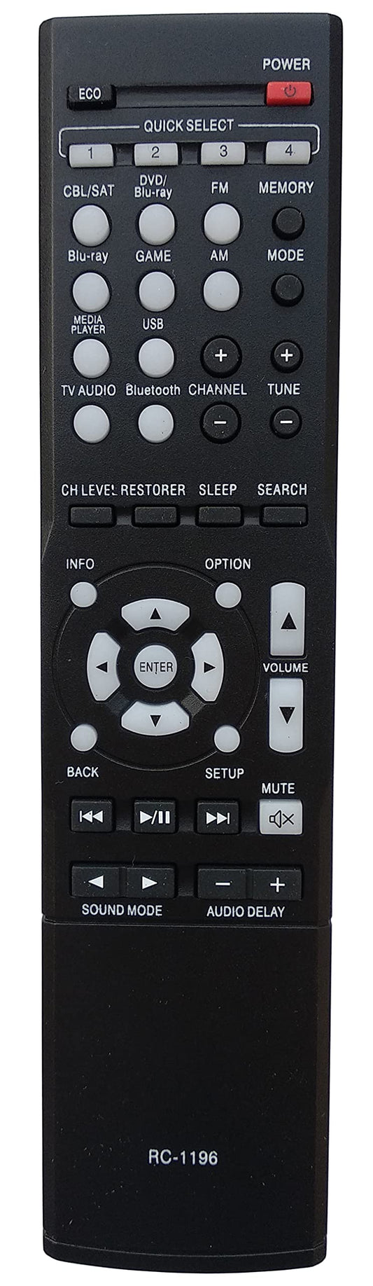 Universal Remote Compatible for DENON RC-1196 RC1196 AVR-S500BT AVR-S510BT AVR-X520BT Audio/Video Receiver Remote Control