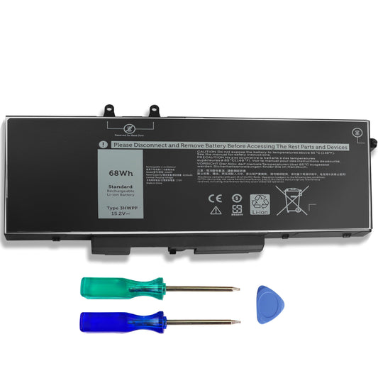 3HWPP 68Wh 5510 Laptop Battery Replacement for Dell Latitude 5410 5511 5501 5411 5401, Dell Black Inspiron 17 7500 7506 2n1 Inspiron 7706 2-in-1