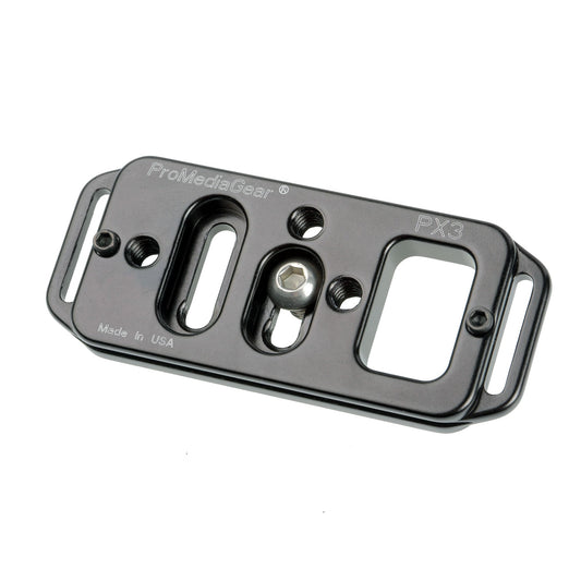 PX3 ProMediaGear Arca-Swiss Type Universal Plate 3inch Long - Camera or Lens Plate