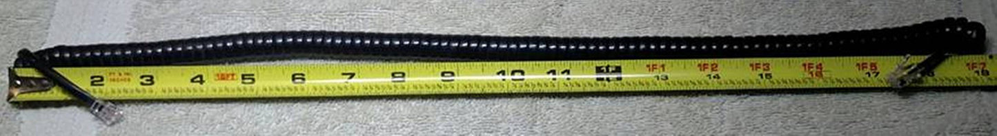 DIY-BizPhones 5 Pack Black 12' Ft AT-T Compatible Handset Cords Syn248 SynJ Synapse Phone SB67118 SB67138 SB67148 SB67158 SB35025 SB35031 SB67025