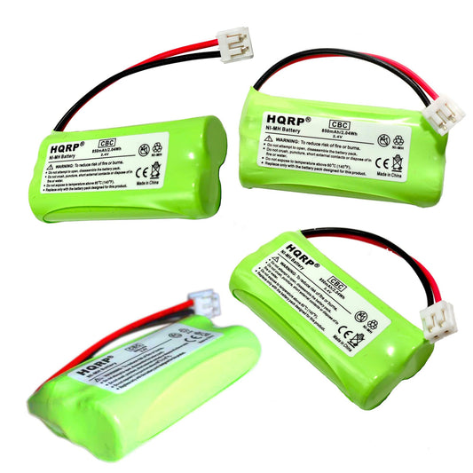 HQRP 4-Pack Phone Battery Compatible with AT&T Lucent SL82118, SL82208, SL82218, SL82318, SL82408, SL82418