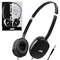 JVC Flats On-Ear Wired Headphones - Flat Foldable Design - 30mm Driver for Powerful Sound - Soft Ear-Pads for Comfort - Steel Headband - Lightweight…