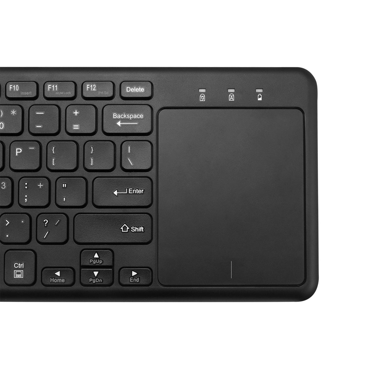 Adesso WKB-4050UB Wireless Keyboard with Built-in Touchpad, 24GHz RF Technology, Ultra-Slim Scissor Switch Keys, 30ft Range, USB Wireless Receiver