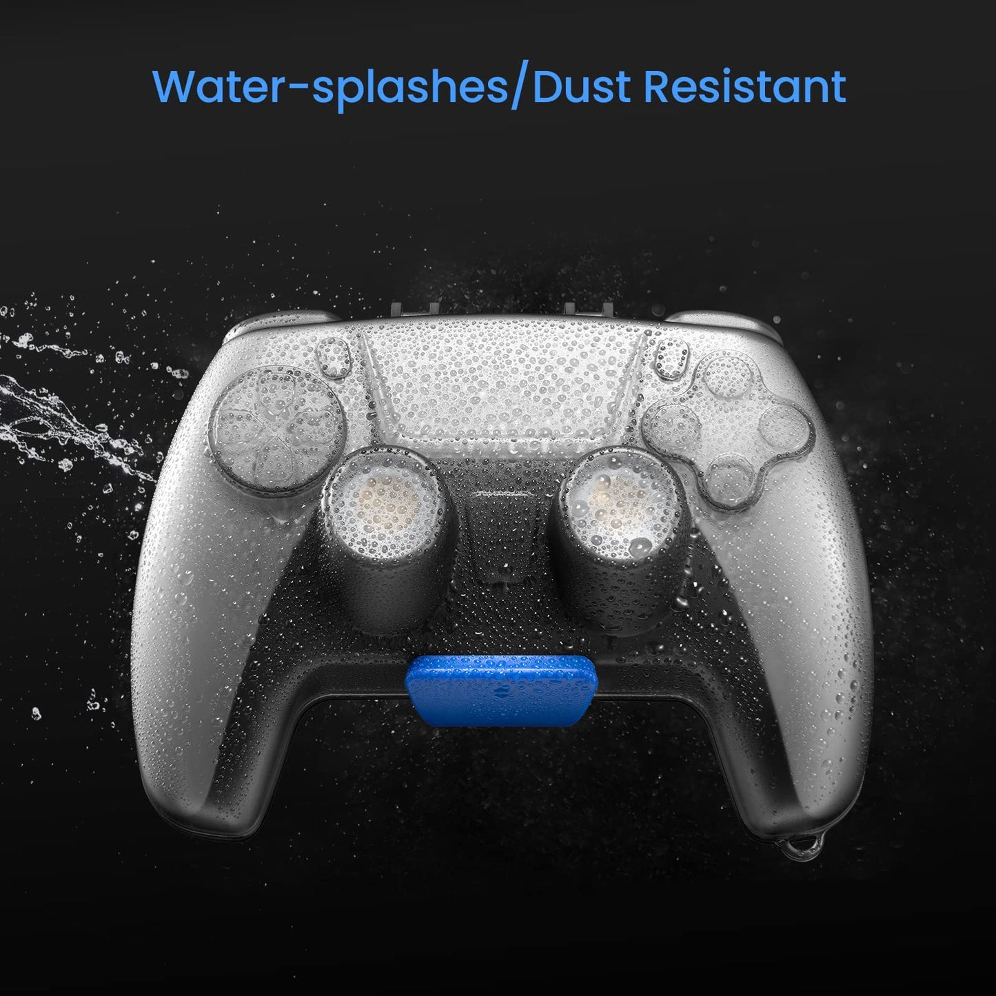 tomtoc Protective Case for PS5/PS5 Pro Controller, Hard Shell Joystick Protector for Playstation 5 DualSense Wireless Remote, Shock-Proof