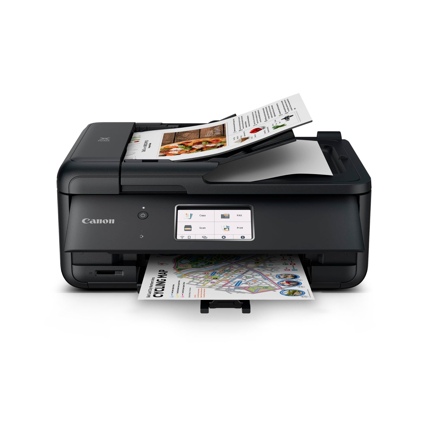 Canon PIXMA TR8620a - All-in-One Printer Home Office|Copier|Scanner|Fax|Auto Document Feeder | Photo, Document | Airprint (R), Android, Black, Works
