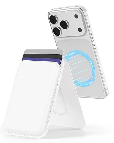 Aistprag 2-in-1 MagSafe Wallet with Stand, Magnetic Card Holder for iPhone 17 Pro Max/Air / 16e / 16/15 / 14/13 / 12, Slim PU Leather MagSafe Card