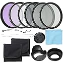 Andoer Professional Camera CPL FLD Lens Filters Kit and Altura Photo Neutral Density Filter Set Photography Accessories 58mm