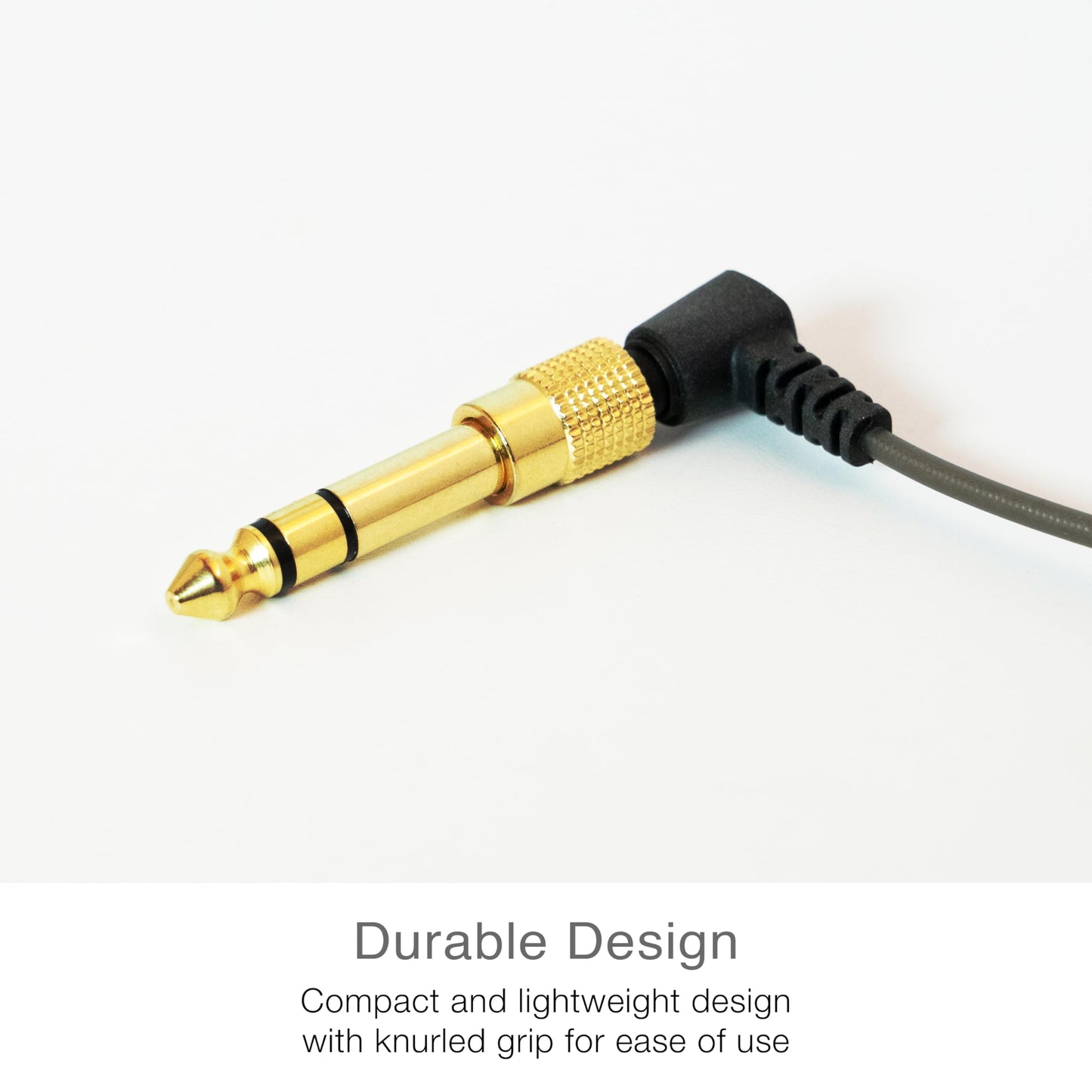 MEE audio 1/4 inch Stereo Audio Adapter, 3.5mm (1/8") Female to 6.3mm (1/4") Male Converter, Gold Plated, TRS and TRRS Compatible for Headphones