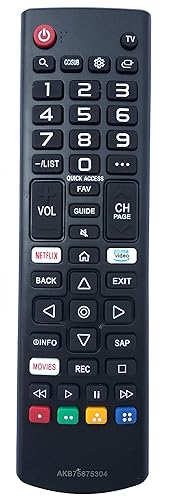 Universal Remote Compatible for LG AKB75675304 32LM570BPUA 32LM620BPUA 65UN6950ZUA 70UN7070PUA TV Remote Control