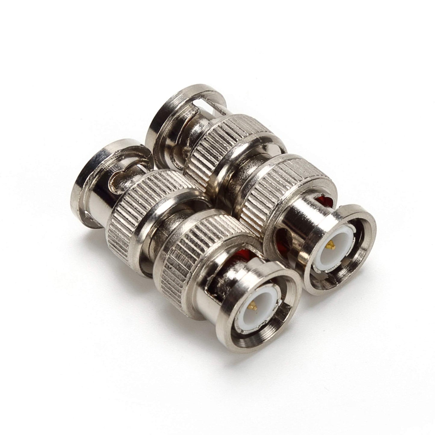 TLS.eagle BNC Plug Male to Male Coaxial Coupler Straight Adapter Connector for RG59 Cable Pack of 5