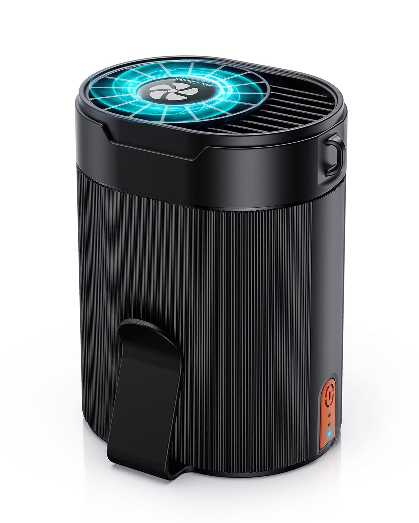 TEJINO Portable Fan, Personal Rechargeable Mini Waist Fan, 3000 mAh Battery Operated, Max 24H Working Time, 4 Speeds Clip Belt fan for Outdoor