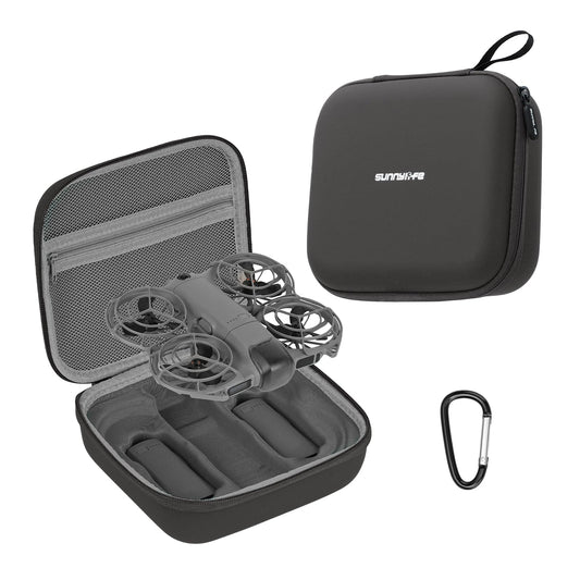 Honlyn Carrying Case for DJI Neo 2,PU Leather Storage Bag Camera Aceessories (for DJI NEO 2 Black)