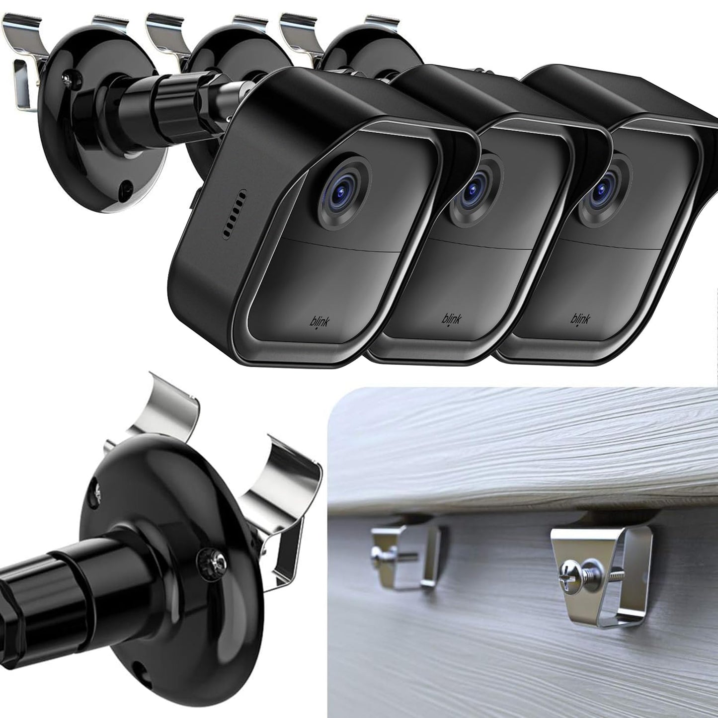 Blink Outdoor Vinyl Siding Mount with Waterproof Case, No-Hole Needed Mounting Bracket and Full Weather Proof Cover for All-New Blink Outdoor 4/3rd