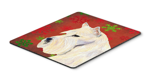 Caroline's Treasures SS4737MP Scottish Terrier Snowflakes Christmas Mouse Pad, Hot Pad or Trivet, Large, Multicolor