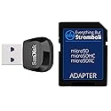 SanDisk MobileMate USB 3.0 Reader (SDDR-B531-GN6NN) Memory Card Reader for MicroSD Card - Bundle with (1) Everything But Stromboli Micro to SD Adapter