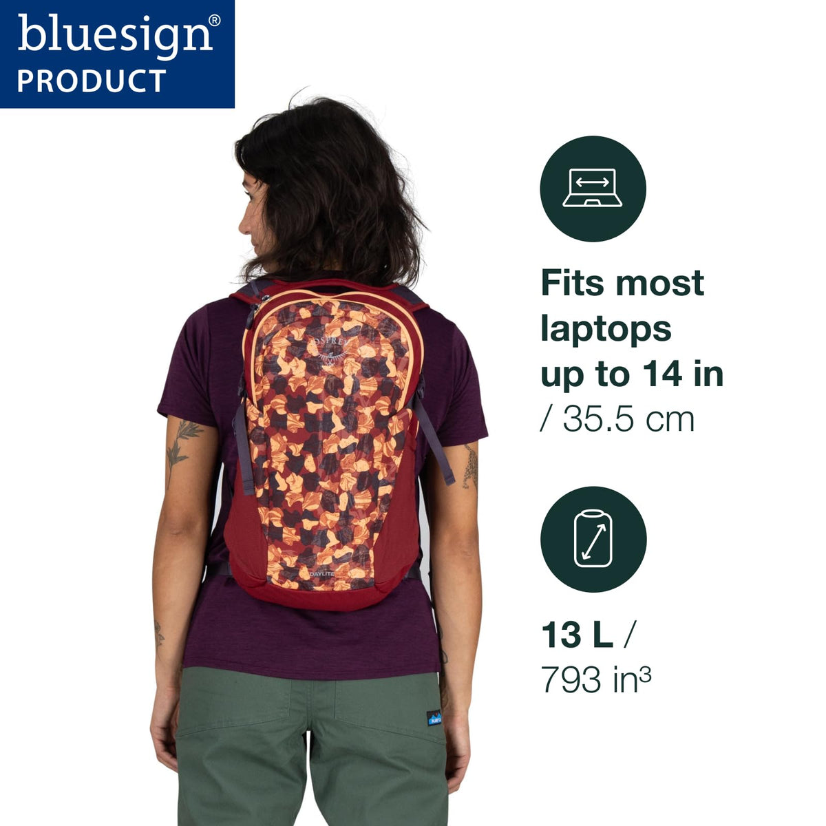 Osprey Daylite Commuter Backpack, Blue OS