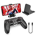 OIVO PS4 Controller Phone Mount Clip - Mobile Gaming Clamp Bracket Holder with Adjustable Stand for Dualshock 4 Controllers