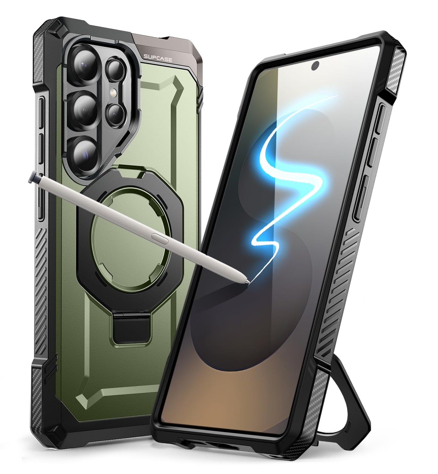 SUPCASE for Samsung Galaxy S25 Ultra Case with Stand (Unicorn Beetle Grip), [S Pen Friendly] [Compatible with MagSafe] [Military-Grade Protection]