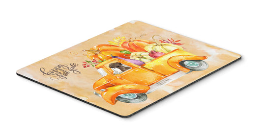 Caroline's Treasures CK2649MP Fall Harvest Chocolate Labrador Retriever Mouse Pad, Hot Pad or Trivet for Home Office Gaming Working Computers Laptop