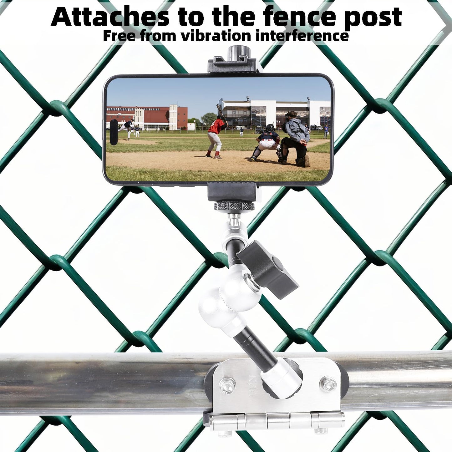 FPN Magnetic Phone Fence Post Mount + Fence Clip Kit for Gamechanger for Mevo Start, GoPro, iPhone, DJI Osmo Pocket 3 and Action Cameras,