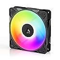 ARCTIC P12 Pro Reverse A-RGB - 120 mm Premium Fan with Reverse Airflow, PWM Fan with Y Cable Splitter, 500-3000 RPM, 0 RPM <5% PWM, 5V Digital RGB