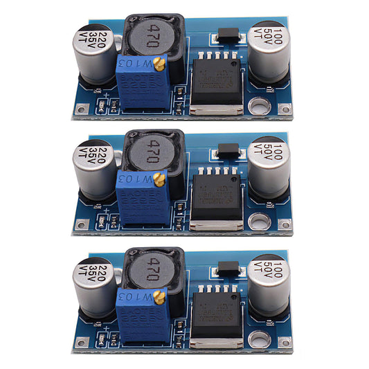 3Pack LM2596 Buck Converter Step Down Module Adjustable Voltage Regulator DC to DC 3.2-35V to 1.25-35V Electronic Voltage LM2596S Power Supply Board