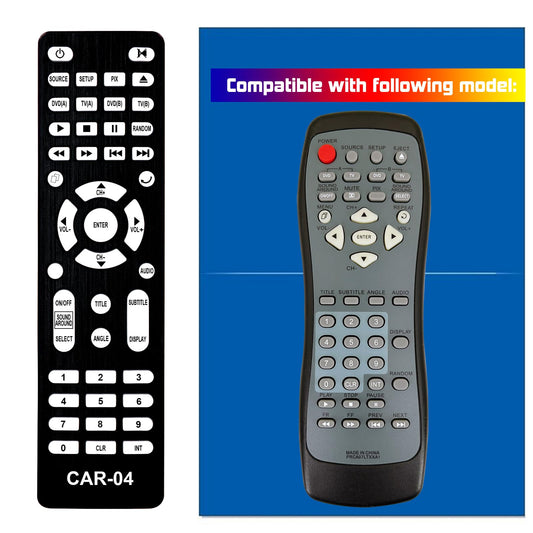 Replacement Remote Control for Ford Flex Rear Entertainment DVD VAG1Z-19A164-B VAG1Z-19A164-A 2011 2012 2013 2014 2015 2016 2017 2018 2019