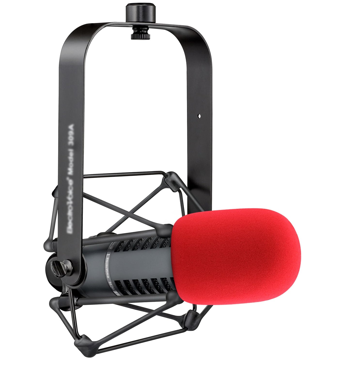 LEFXMOPHY Re20 Pop Filter for Electro-Voice RE20 / RE27/ RE320 Microphone, Red WS-PL2 Windscreen Replacment for EV RE-20 / RE-27 / RE-320 Mic Foam