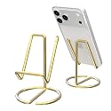 HZZADZXW Metal Cell Phone Stand for Desk, Cute One-Piece Phone Holder, Stable Desktop Display Dock for iPhone, iPad, Samsung, Tablets & All Mobile