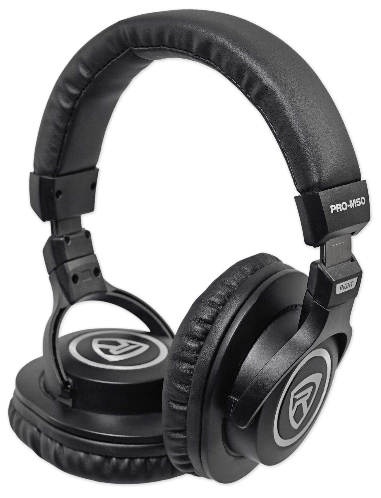 Rockville RMC-XLR Bundle: Handheld DJ Microphone, Two Cables, PRO-M50 Studio Headphones, Case, RDMS7 Desktop Mic Stand, 11.8 in Gooseneck, RXLR-AUX 10