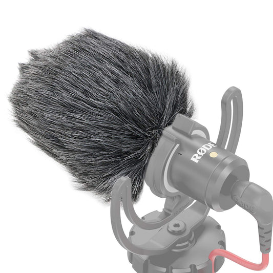 Furry Windscreen Muff, Mic Pop Filter/Foam Wind Cover fits for Rode VideoMicro and VideoMic Me Me-L Microphone by SUNMON