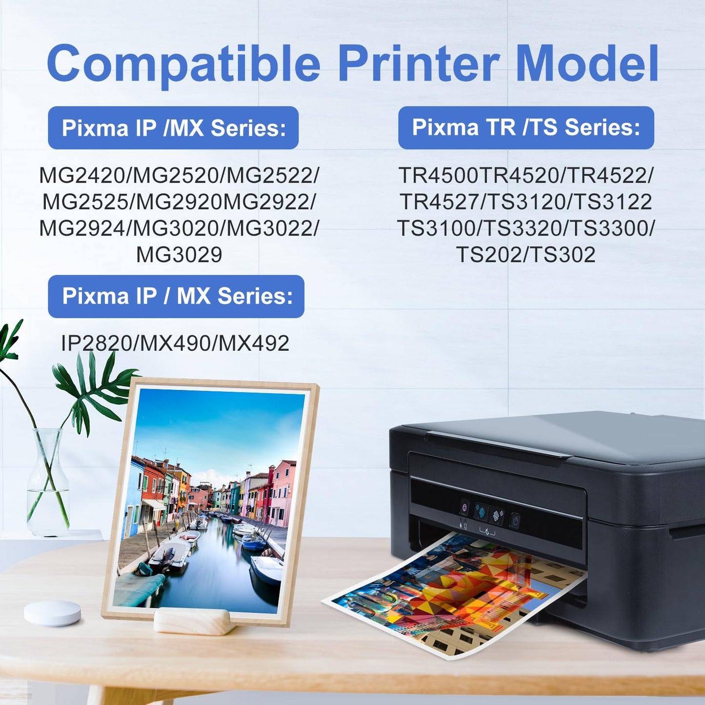 myCartridge SUPRINT 245XL Ink Cartridge Replacement for Canon 245XL 246XL Combo Pack PG-245XL CL-246XL Compatible for Canon ink 245 and 246 for Pixma
