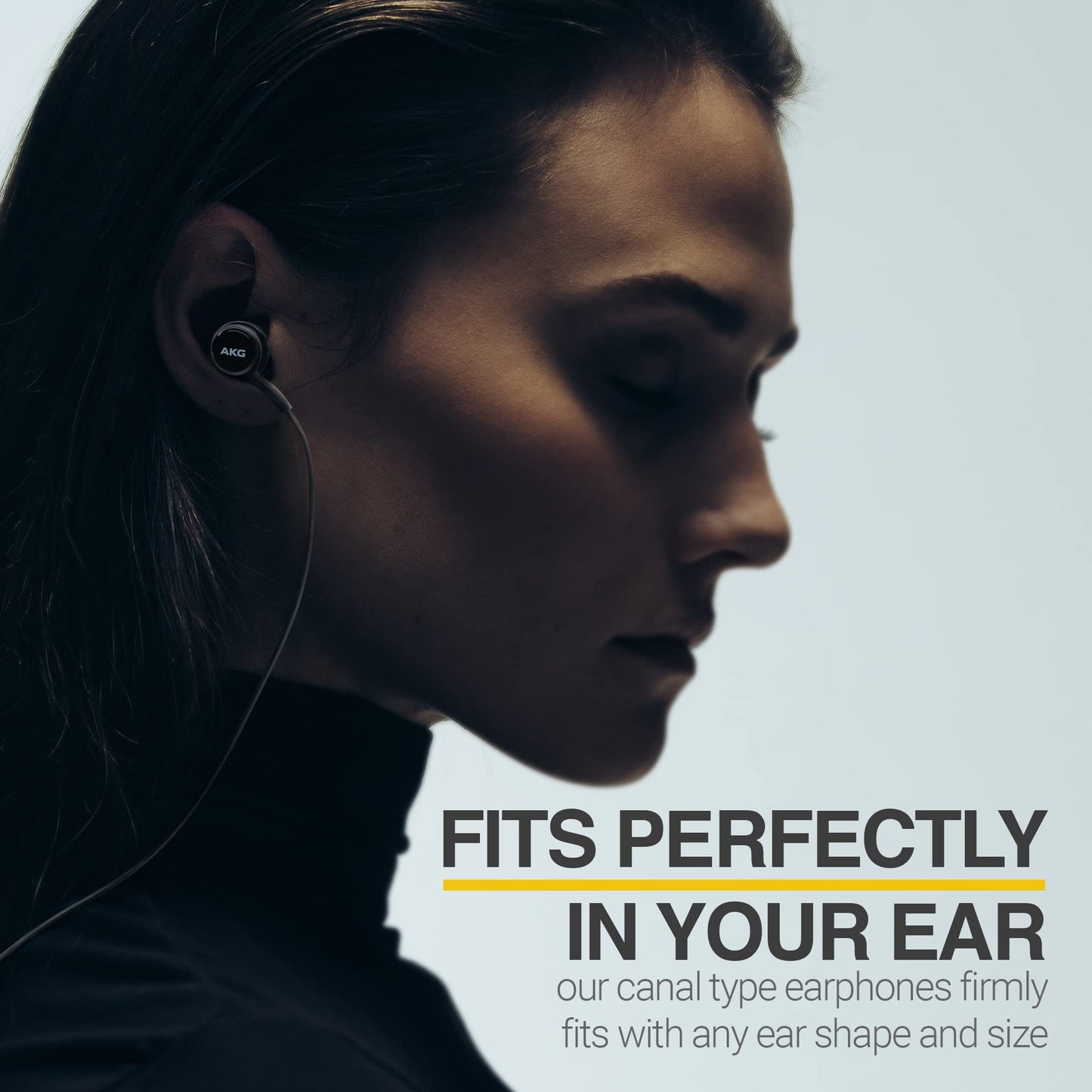 ElloGear Type C Headphone Earbuds for Samsung Galaxy A53, S21, S22, S22 Ultra, S20 FE - Designed by AKG - Braided Cable with Microphone and Volume…