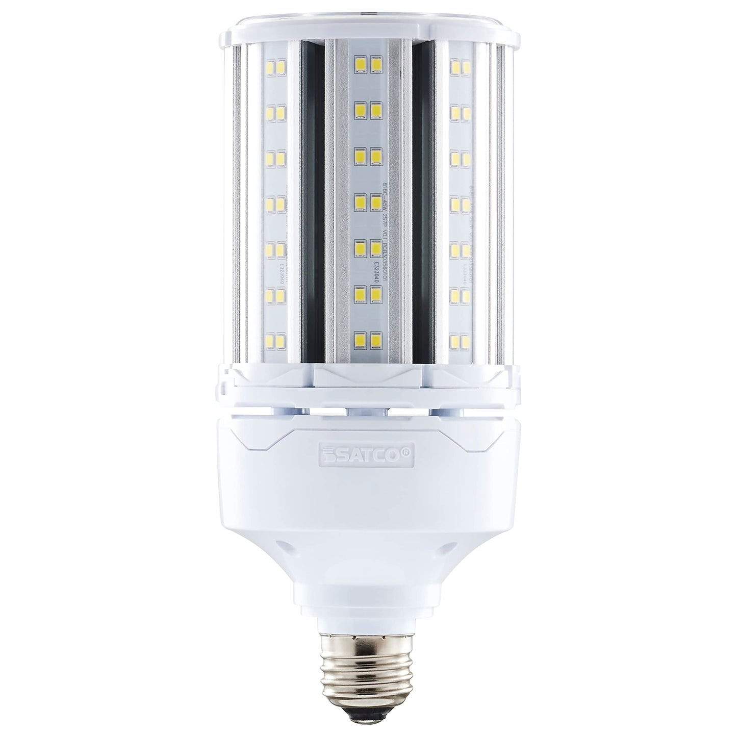Satco S49738 Corncob LED HID Light Bulb, Medium Base, 45W, 35000 Hour Rating, 6165L, Cool White