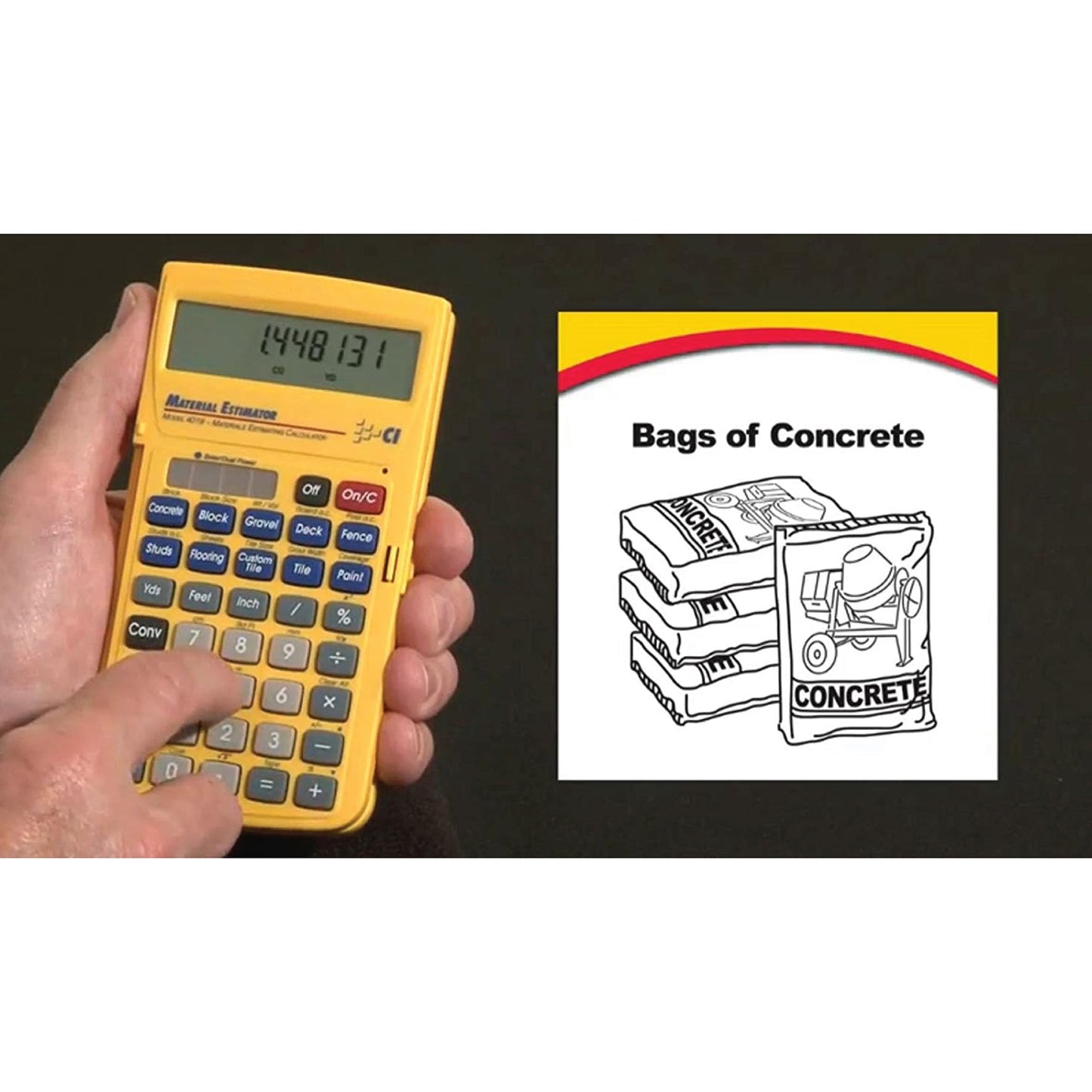 Calculated Industries 4019 Material Estimator Calculator | Finds Project Building Material Costs for DIY’s, Contractors, Tradesmen, Handymen
