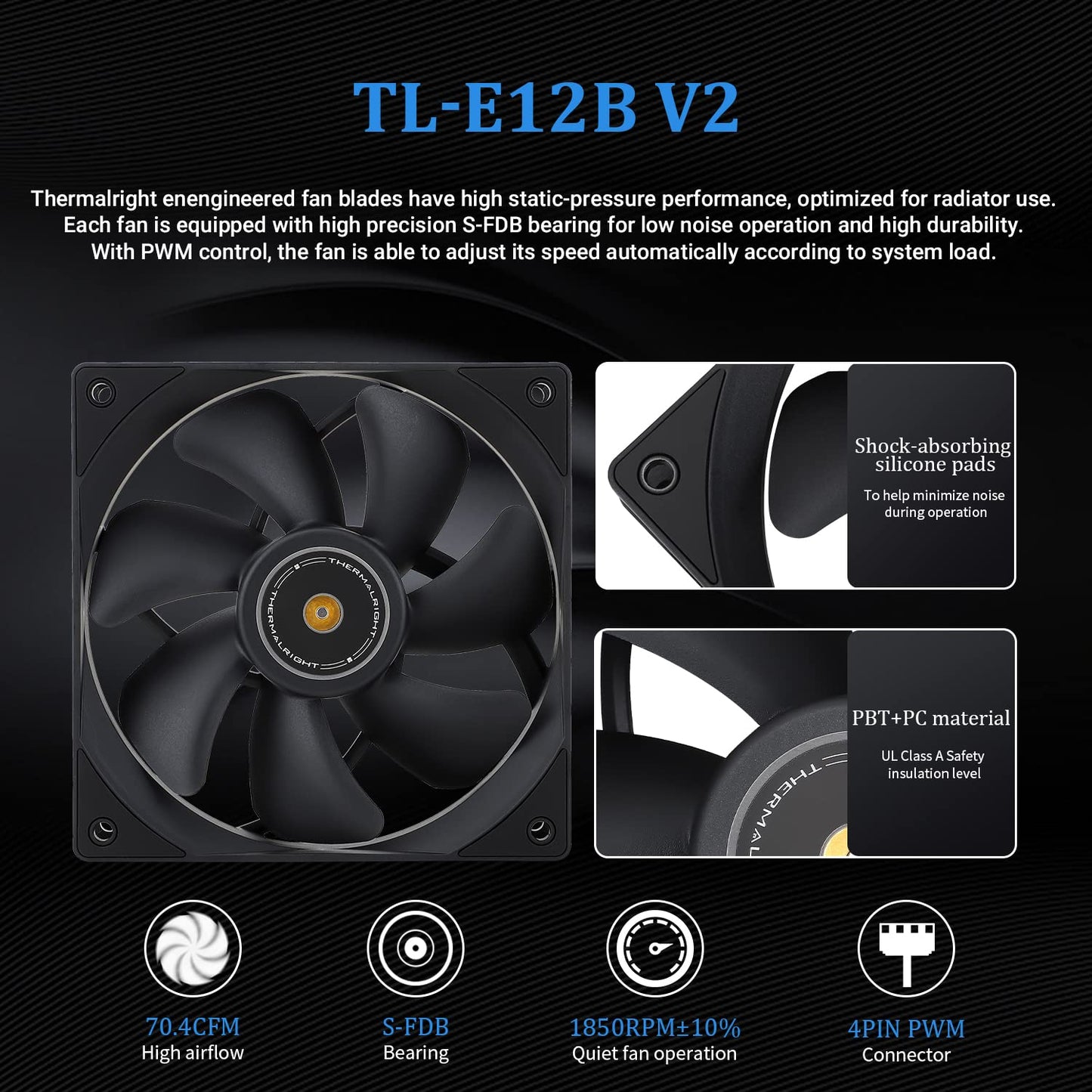 Thermalright Frozen Prism 360 Black AIO Water Cooler,Liquid CPU Cooler, 3×120mm PWM Fans Water Cooling System,1850RPM High Speed,Compatible